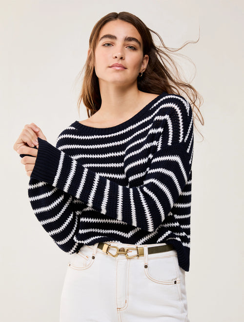 Maglia marinière in cotone