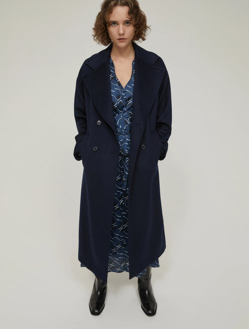 Cappotto doppiopetto in drap