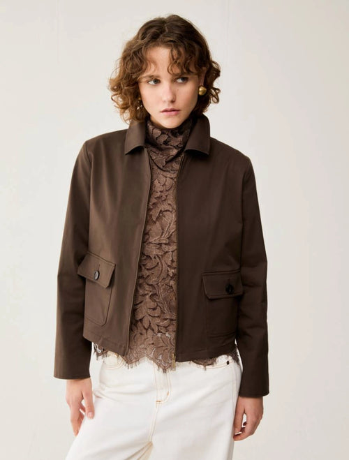 Giacca boxy fit in cotone